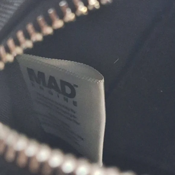 Mad Engine Fine By Me Black Spiderweb Heart Straps Goth Backpack Purse - Picture 10 of 11